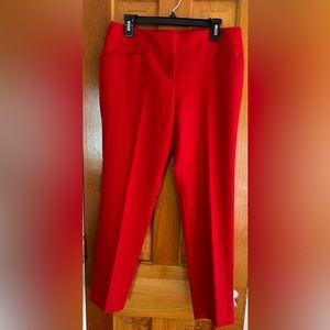 The Limited red cropped pants